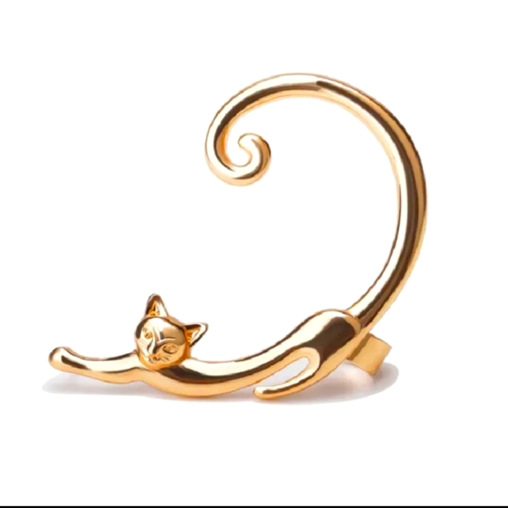 Cute Cat Clip On Earrings